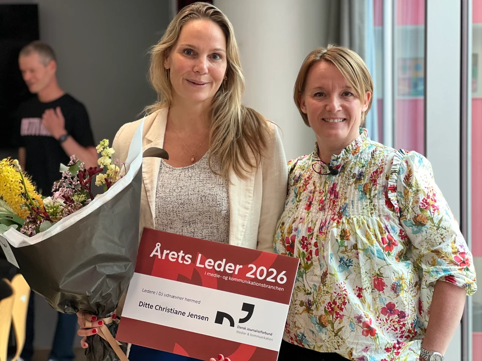 Ditte Jensen og formand for Ledere i DJ, Anne Veis Sauer. Foto: Kamilla Sevel, Ledere i DJ